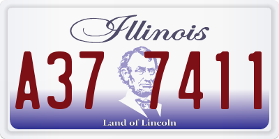 IL license plate A377411
