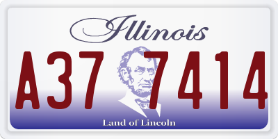 IL license plate A377414