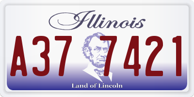 IL license plate A377421