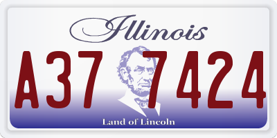 IL license plate A377424