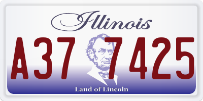 IL license plate A377425