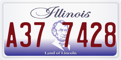IL license plate A377428