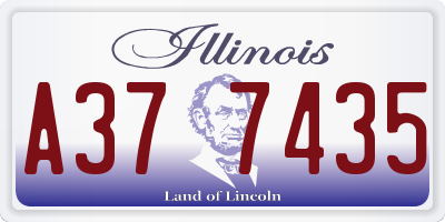 IL license plate A377435