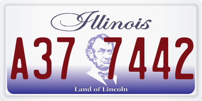IL license plate A377442