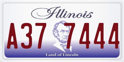 IL license plate A377444