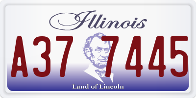 IL license plate A377445