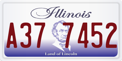 IL license plate A377452