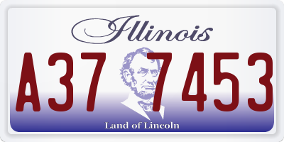IL license plate A377453