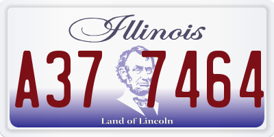 IL license plate A377464