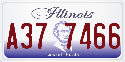 IL license plate A377466