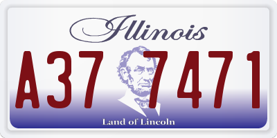 IL license plate A377471