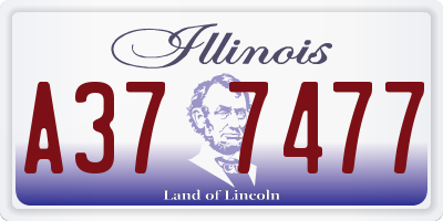 IL license plate A377477