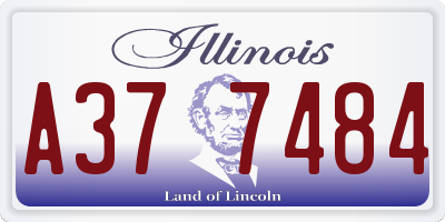 IL license plate A377484
