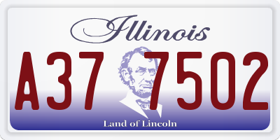 IL license plate A377502