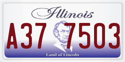 IL license plate A377503