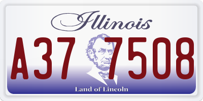 IL license plate A377508
