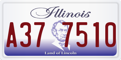 IL license plate A377510
