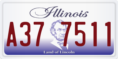 IL license plate A377511