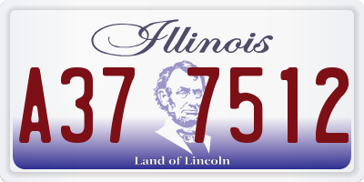 IL license plate A377512