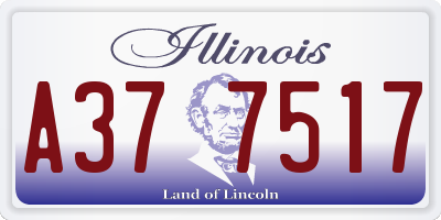 IL license plate A377517