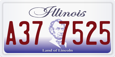 IL license plate A377525
