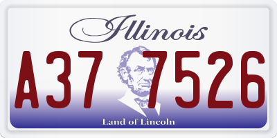 IL license plate A377526