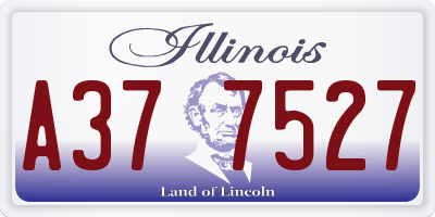 IL license plate A377527