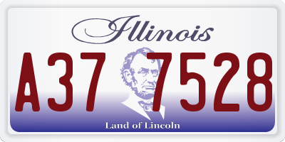 IL license plate A377528
