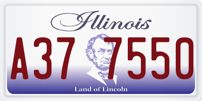 IL license plate A377550