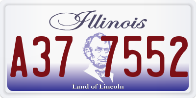 IL license plate A377552