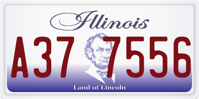IL license plate A377556