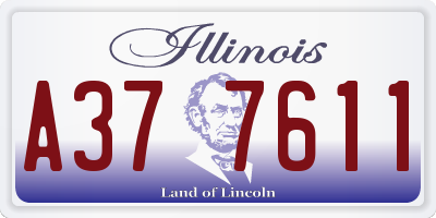 IL license plate A377611