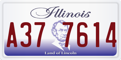 IL license plate A377614