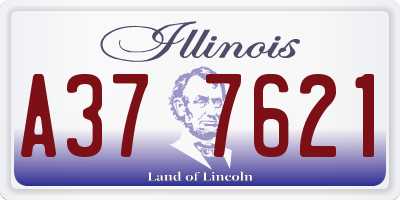 IL license plate A377621