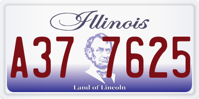 IL license plate A377625