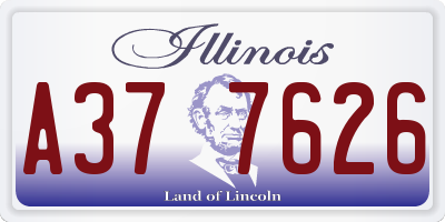 IL license plate A377626