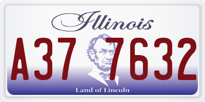 IL license plate A377632