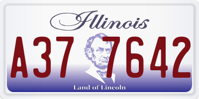 IL license plate A377642