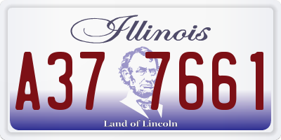 IL license plate A377661