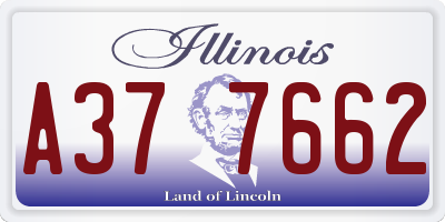 IL license plate A377662