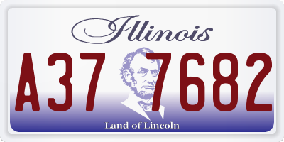 IL license plate A377682