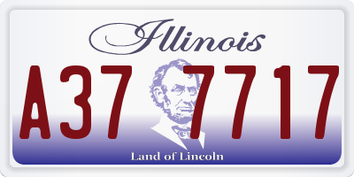 IL license plate A377717