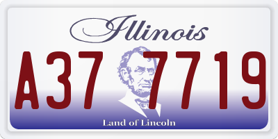 IL license plate A377719