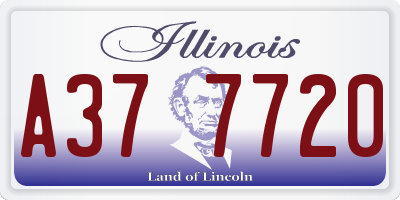 IL license plate A377720