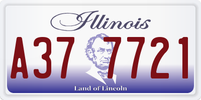 IL license plate A377721
