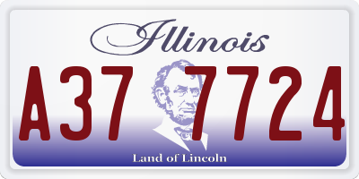 IL license plate A377724