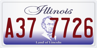 IL license plate A377726
