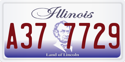 IL license plate A377729