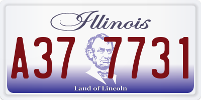 IL license plate A377731