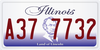 IL license plate A377732